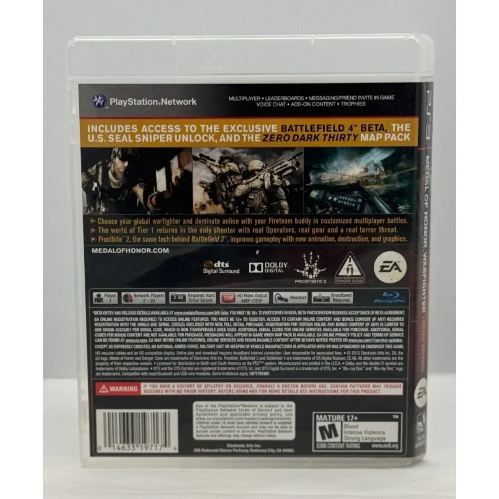 Medal of honor Warfighter, Limited Edition- Playstation 3